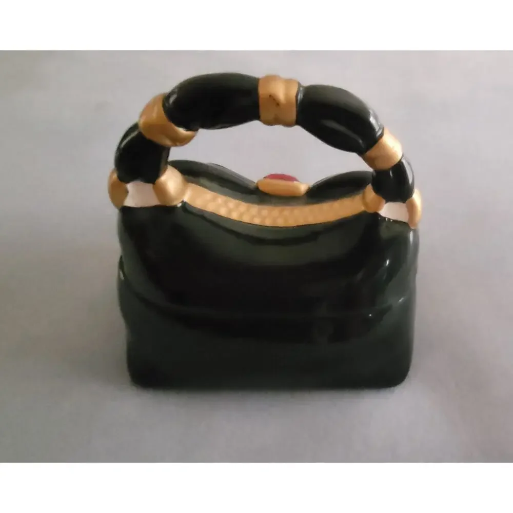 DAVID'S COOKIES Fashion Ceramic Handbag or Purse Cookie Jar-Vintage/2005